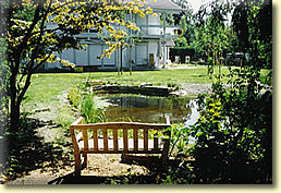 Entspannungszone am naturnahen Gartenteich